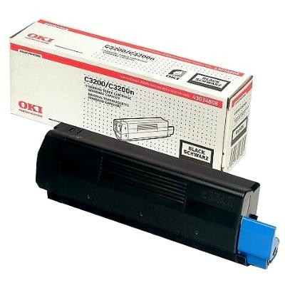 OKI 43034808 toner zwart (origineel) 43034808 035720 - 1