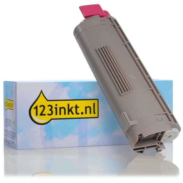 OKI 43324422 toner magenta (123inkt huismerk) 43324422C 035849 - 1