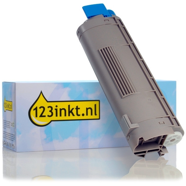 OKI 43324423 toner cyaan (123inkt huismerk) 43324423C 035847 - 1