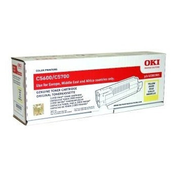 OKI 43381905 toner geel (origineel) 43381905 901258 - 1