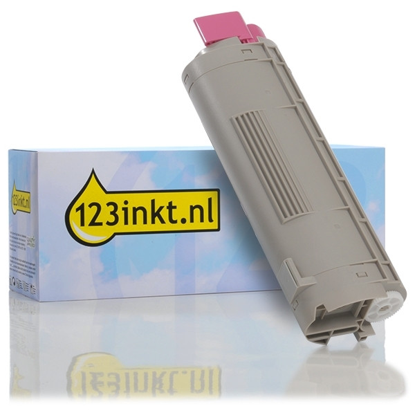 OKI 43872306 toner magenta (123inkt huismerk) 43872306C 035965 - 1