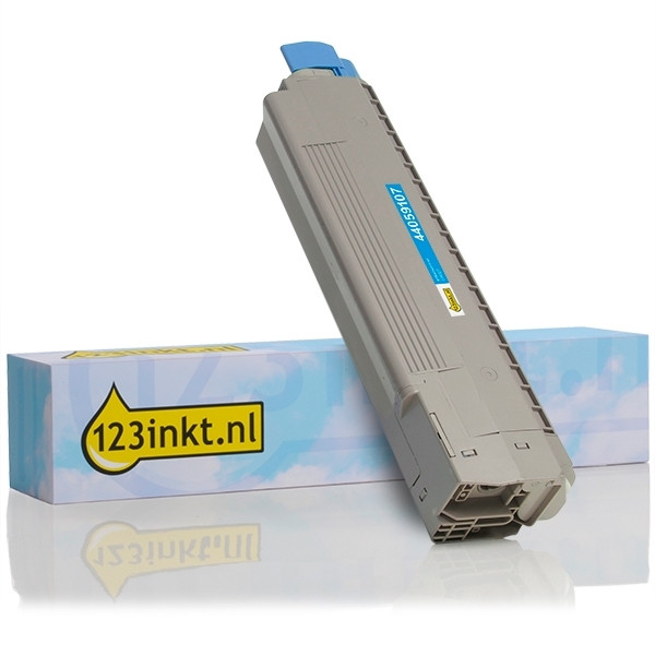 OKI 44059107 toner cyaan (123inkt huismerk) 44059107C 036027 - 1