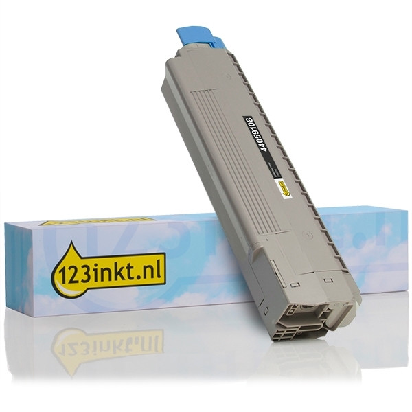 OKI 44059108 toner zwart (123inkt huismerk) 44059108C 036025 - 1