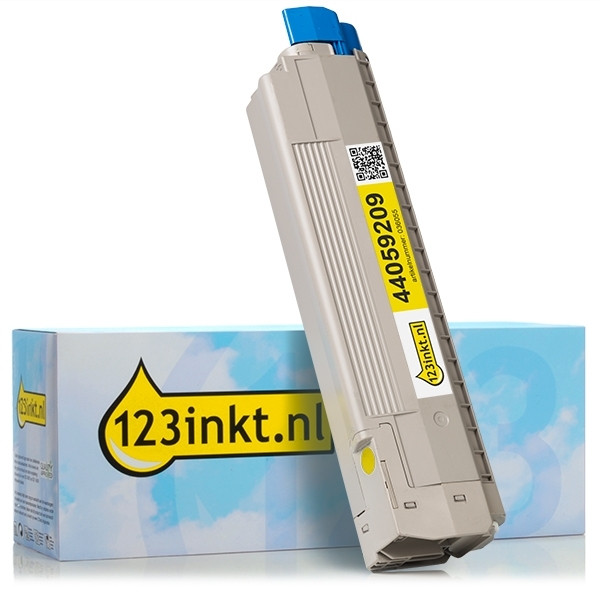 OKI 44059209 toner geel (123inkt huismerk) 44059209C 036055 - 1