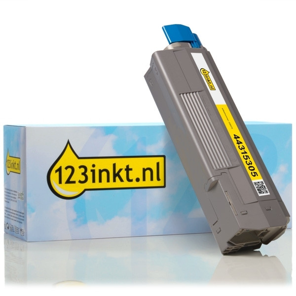 OKI 44315305 toner geel (123inkt huismerk) 44315305C 036075 - 1