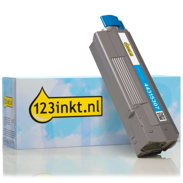 OKI 44315307 toner cyaan (123inkt huismerk) 44315307C 036071 - 1