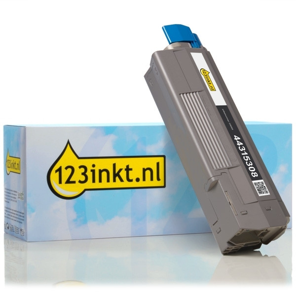 OKI 44315308 toner zwart (123inkt huismerk) 44315308C 036069 - 1