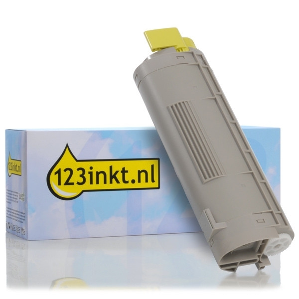 OKI 44318605 toner geel (123inkt huismerk) 44318605C 036091 - 1