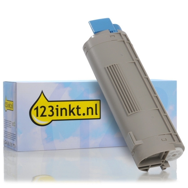 OKI 44318607 toner cyaan (123inkt huismerk) 44318607C 036087 - 1