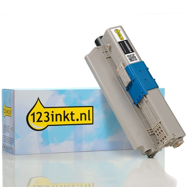 OKI 44469804 toner zwart hoge capaciteit (123inkt huismerk) 44469804C 042543 - 1