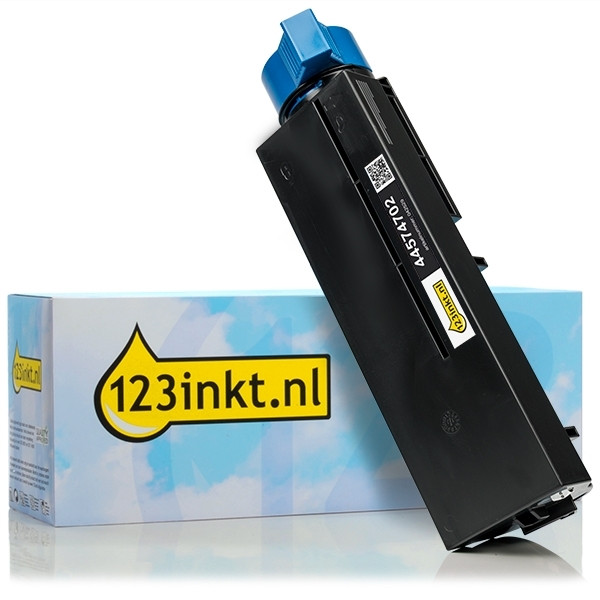 OKI 44574702 toner zwart (123inkt huismerk) 44574702C 042529 - 1