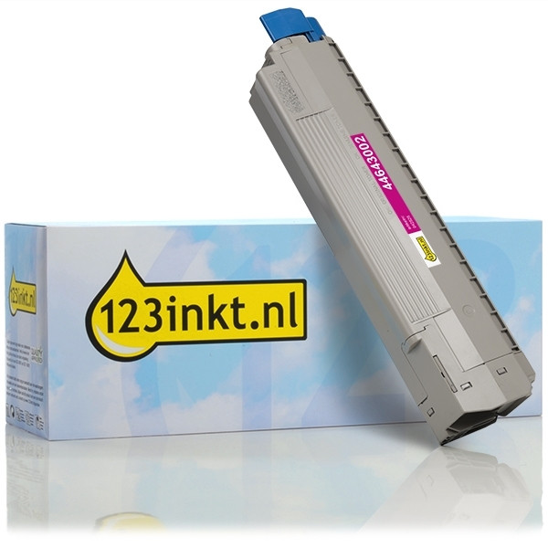 OKI 44643002 toner magenta (123inkt huismerk) 44643002C 042525 - 1