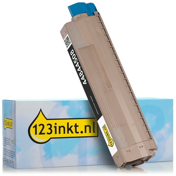 OKI 44844508 toner zwart (123inkt huismerk) 44844508C 042629 - 1