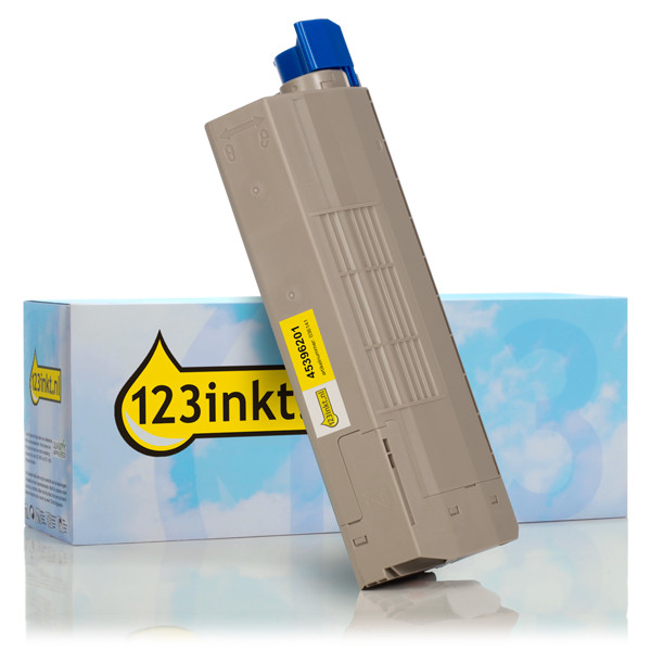 OKI 45396201 toner geel hoge capaciteit (123inkt huismerk) 45396201C 036141 - 1