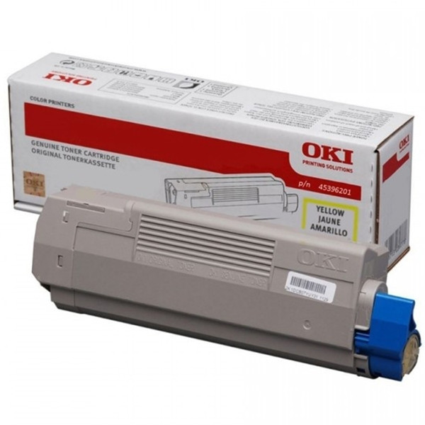 OKI 45396201 toner geel hoge capaciteit (origineel) 45396201 036140 - 1