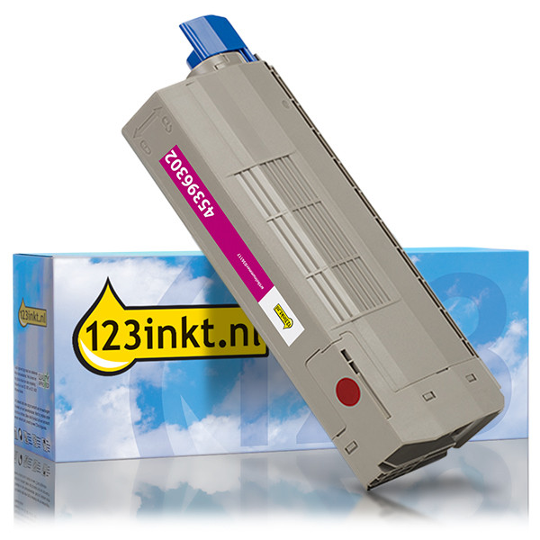 OKI 45396302 toner magenta (123inkt huismerk) 036117 - 1