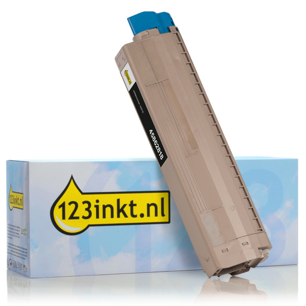 OKI 45862818 toner zwart hoge capaciteit (123inkt huismerk) 45862818C 042715 - 1