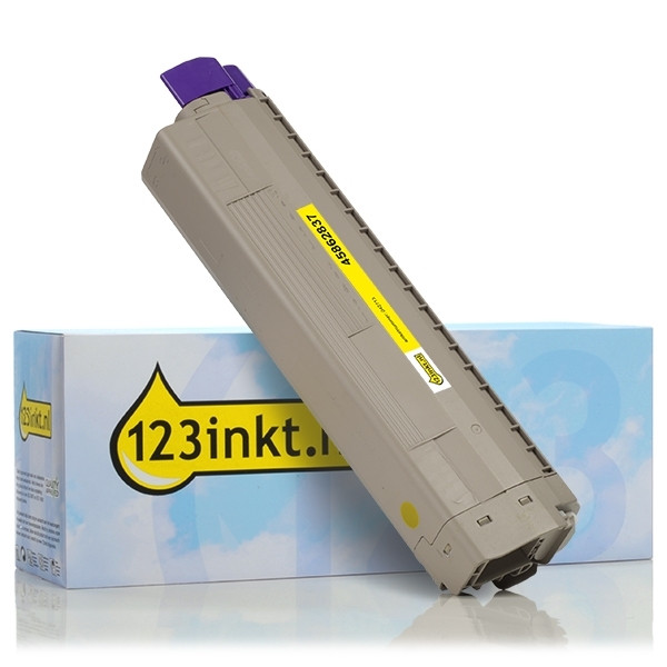 OKI 45862837 toner geel (123inkt huismerk) 45862837C 042713 - 1