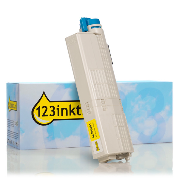 OKI 46490401 toner geel (123inkt huismerk) 46490401C 036155 - 1