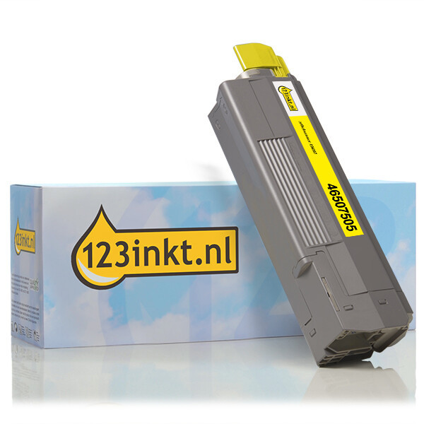 OKI 46507505 toner geel (123inkt huismerk) 46507505C 036207 - 1