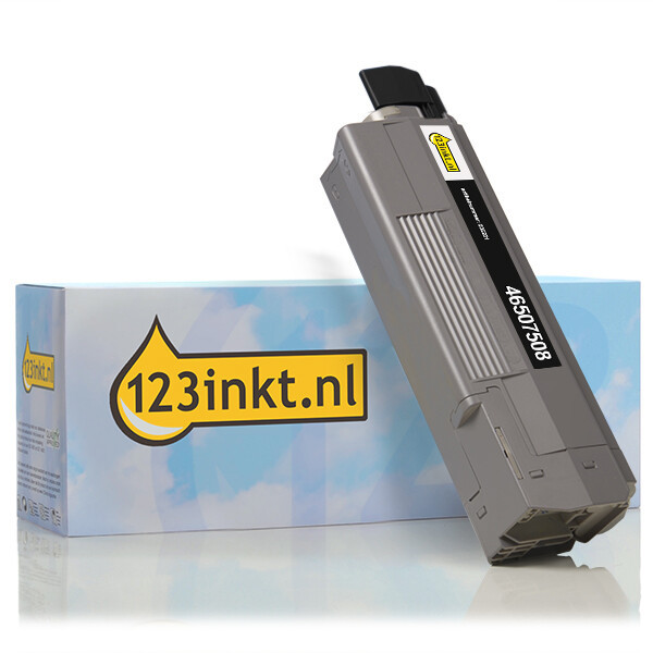 OKI 46507508 toner zwart (123inkt huismerk) 46507508C 036201 - 1