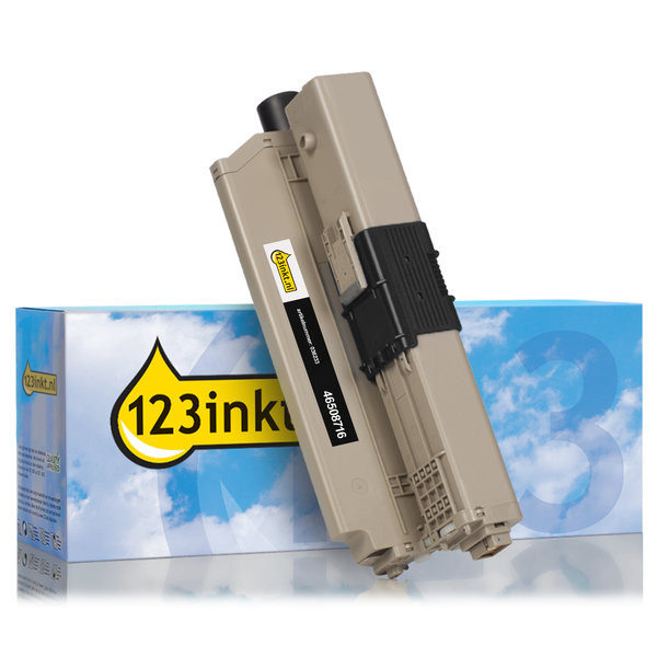 OKI 46508716 toner zwart (123inkt huismerk) 46508716C 036233 - 1