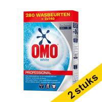 Aanbieding: 2x Omo Professional White Waspoeder 7 kg (140 wasbeurten)