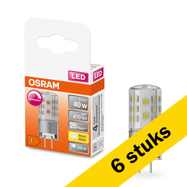 Aanbieding: 6x Osram GY6.35 led-capsule dimbaar 4.5W (40W) LOS00319 - 1