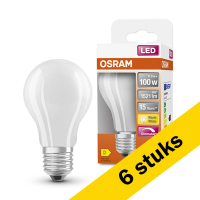 Aanbieding: 6x Osram E27 led-lamp peer mat dimbaar 11W (100W)