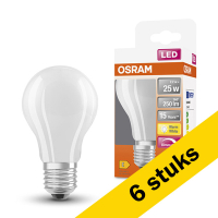 Aanbieding: 6x Osram E27 led-lamp peer mat dimbaar 2.2W (25W)
