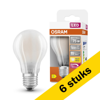 Aanbieding: 6x Osram E27 led-lamp peer mat dimbaar 7.5W (75W)
