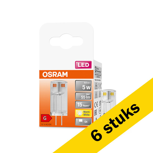 Aanbieding: 6x Osram G4 led-capsule 0.6W (5W) LOS00311 - 1