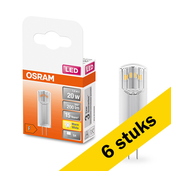 Aanbieding: 6x Osram G4 led-capsule 1.8W (20W) LOS00315 - 1
