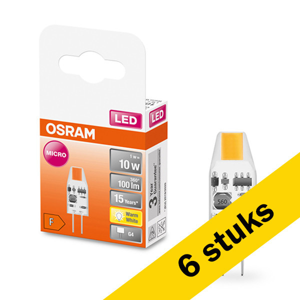 Aanbieding: 6x Osram G4 led-capsule 1W (10W) LOS00309 - 1