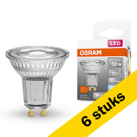 Osram Aanbieding: 6x Osram GU10 led-spot glas 4.3W (50W)  LOS00285