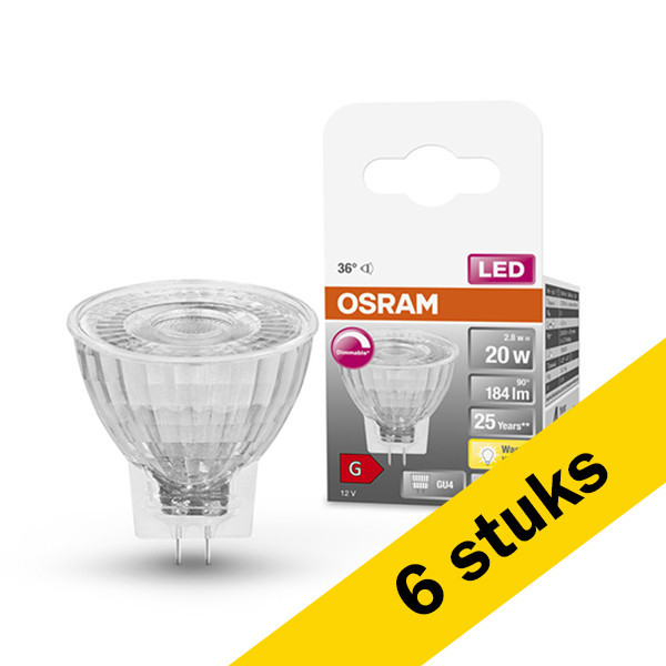 Aanbieding: 6x Osram GU4 led-spot dimbaar 2.8W (20W) LOS00299 - 1