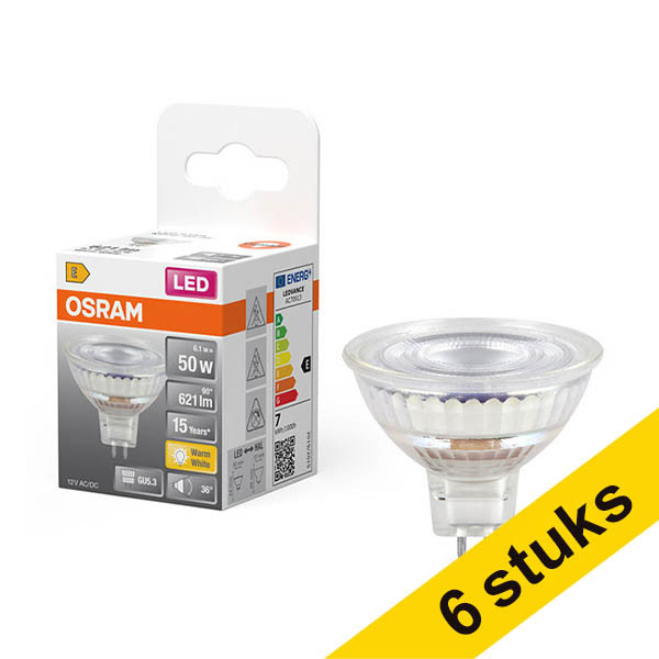 Aanbieding: 6x Osram GU5.3 LED spot | 2700K | 6.1W (50W) LOS01954 - 1