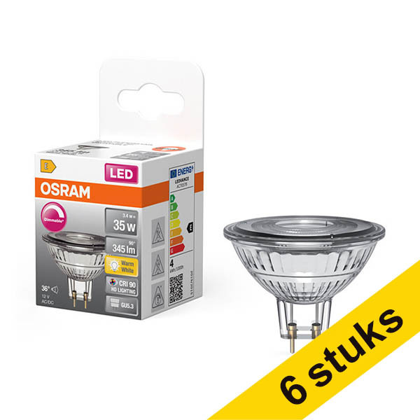 Aanbieding: 6x Osram GU5.3 LED spot | 2700K | Dimbaar | 3.4W (33.4W) LOS01932 - 1