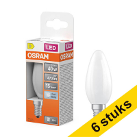 Aanbieding: 6x Osram LED lamp E14 | Kaars B35 | Mat | 4000K | 3.4W (40W)