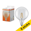 Aanbieding: 6x Osram LED lamp E27 | Globe G125 | Filament | Helder | 4000K | 5.9W (60W) LOS02211 - 1