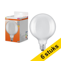 Aanbieding: 6x Osram LED lamp E27 | Globe G125 | Mat | 2700K | 5.9W (60W)