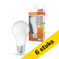 Aanbieding: 6x Osram LED lamp E27 | Peer A60 | Mat | 2700K | 8.5W (60W)