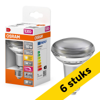 Aanbieding: 6x Osram LED lamp E27 | Reflector R63 | 2700K | Dimbaar | 4.9W (60W)