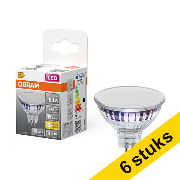 Aanbieding: 6x Osram LED lamp GU5.3 | MR16 | 2700K | 5.3W (50W) LOS02197 - 1