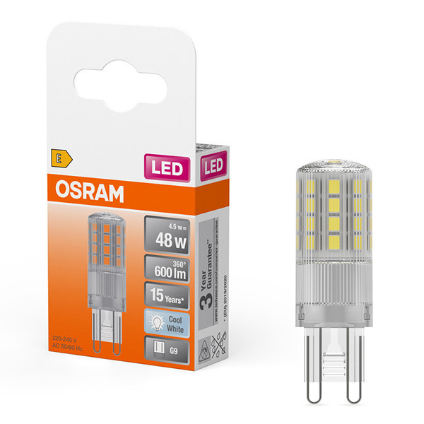 Osram G9 LED capsule | SMD | Helder | 4000K | 4.5W (48W) LOS01387 - 1