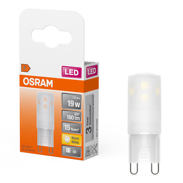 Osram G9 LED capsule | SMD | Mat | 2700K | 1.9W (19W) LOS01389 - 1