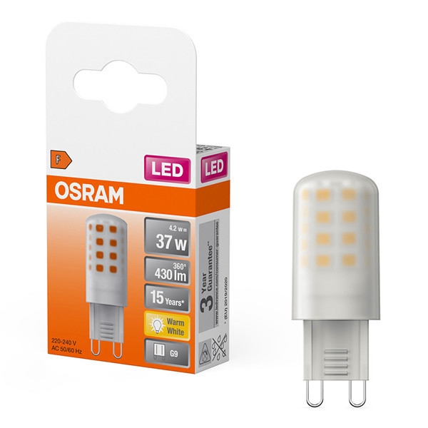 Osram G9 LED capsule | SMD | Mat | 2700K | 4.2W (37W) LOS01393 - 1