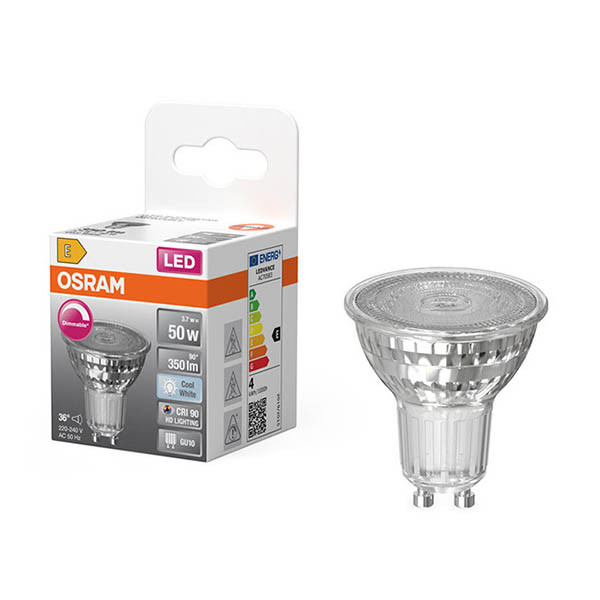 Osram GU10 LED spot | 4000K | Dimbaar | 3.7W (50W) LOS01923 - 1