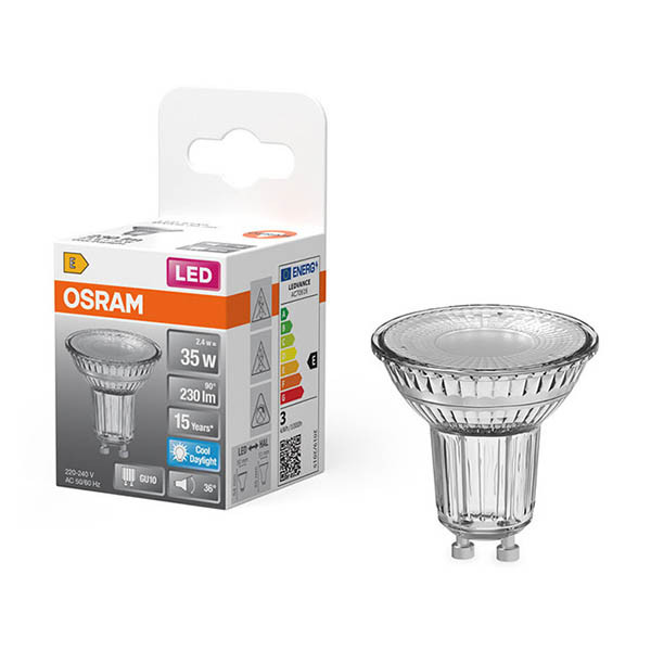 Osram GU10 LED spot | PAR16 | 6500K | 2.4W (35W) LOS02192 - 1