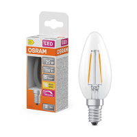 Osram LED lamp E14 | Kaars B35 | Filament | Helder | Dimbaar | 2700K | 1.8W (25W) LOS01843